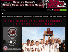 Tablet Screenshot of carolinasoccerschool.com
